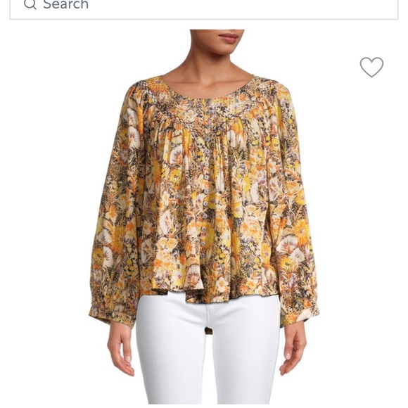 Cool Meadow-Print Top - Picture 1 of 2